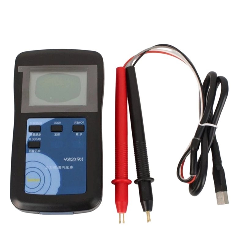 Battery Internal Resistance Tester Four Wire - A98E-アルカリ度試験器 YR1030。ニッケル水素、鉛、ボタン型、ポリマー電池の内部抵抗を測定するための、実用的な4端子リチウム電池用。