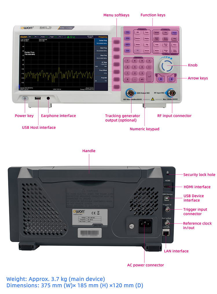 9kHz - 1.5GHz スペクトラム アナライザ (トラ - Spectrum Analyzer Tracking Generator 1.5Ghz のレビューと価格