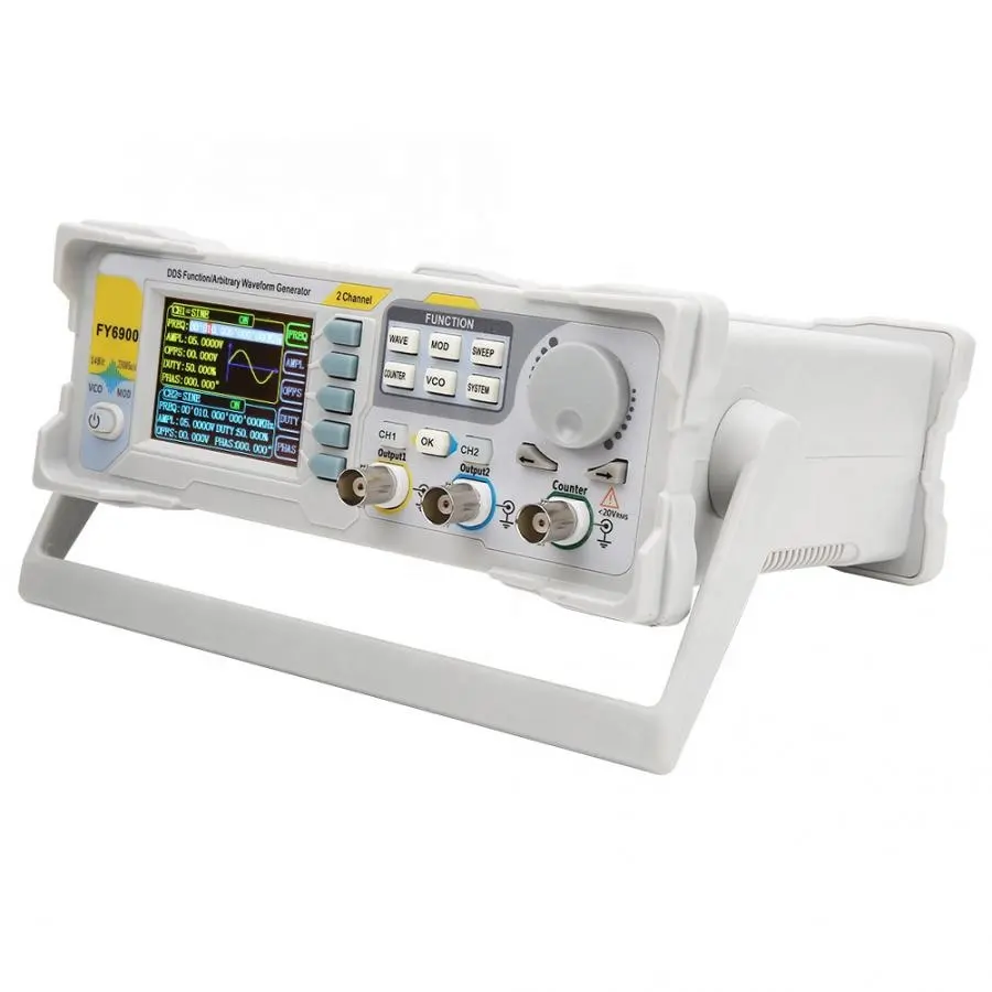 新しいFY6900デュアルチャンネルDDS機能任意波形信号発 - Dual Channel Arbitrary Waveform Function Generator 60Mhz のレビューと価格