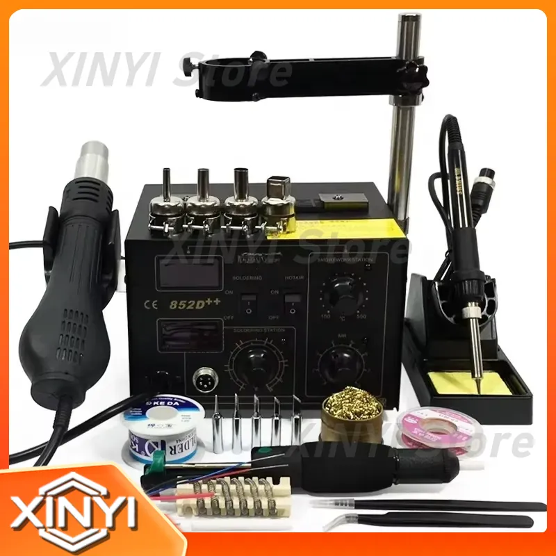 SAIKE 852D++ 2in1 SMD リワークステーシ - Smd Rework Station Hot Air Soldering 2 In 1 のレビューと価格