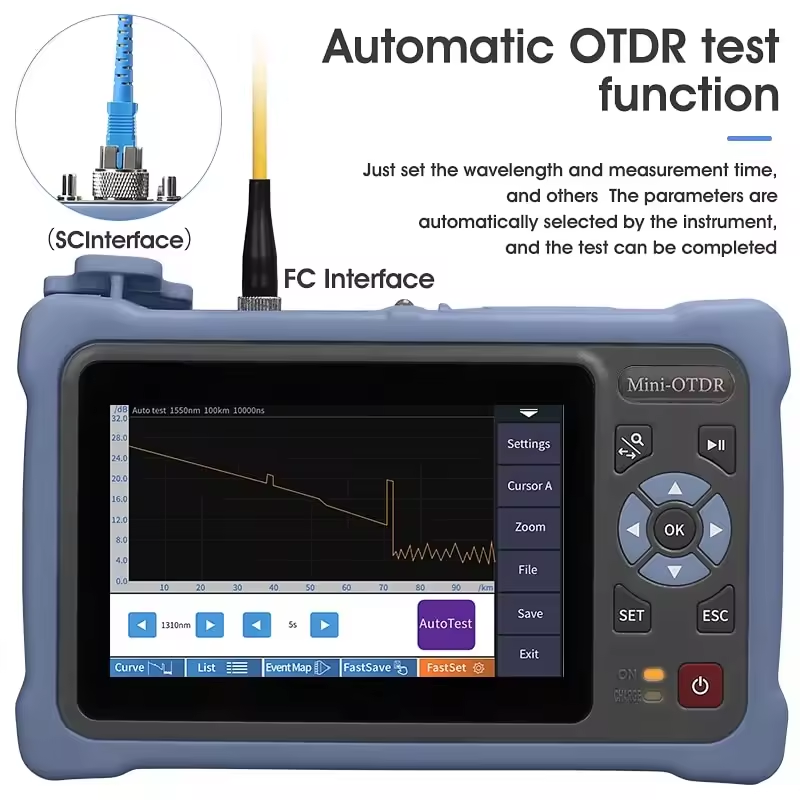 ノブカー 12-in-1 ミニOTDR NK4000D 光時 - Optical Time Domain Reflectometer Otdr 1310 1550Nm のレビューと価格