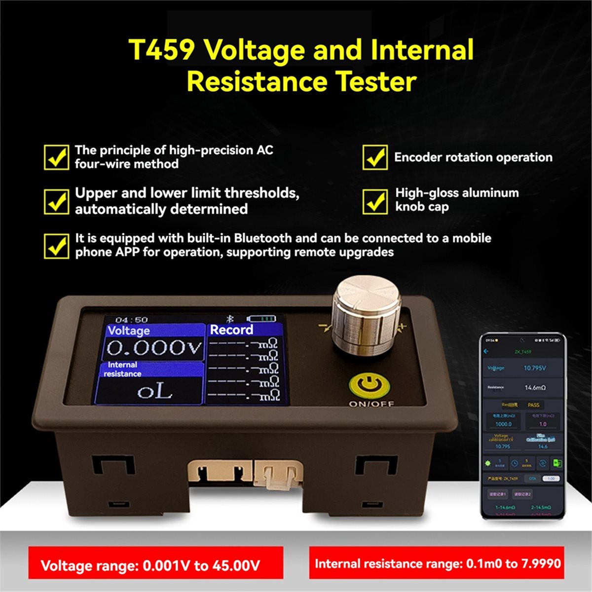 AS62 T459 DC 5V 4線式バッテリー内部抵抗テス - Battery Internal Resistance Tester Four Wire のレビューと価格